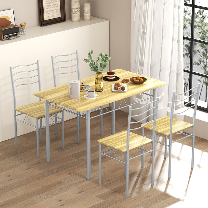 Counter Height Table with Spacious Rectangular Tabletop for Home Restaurant-