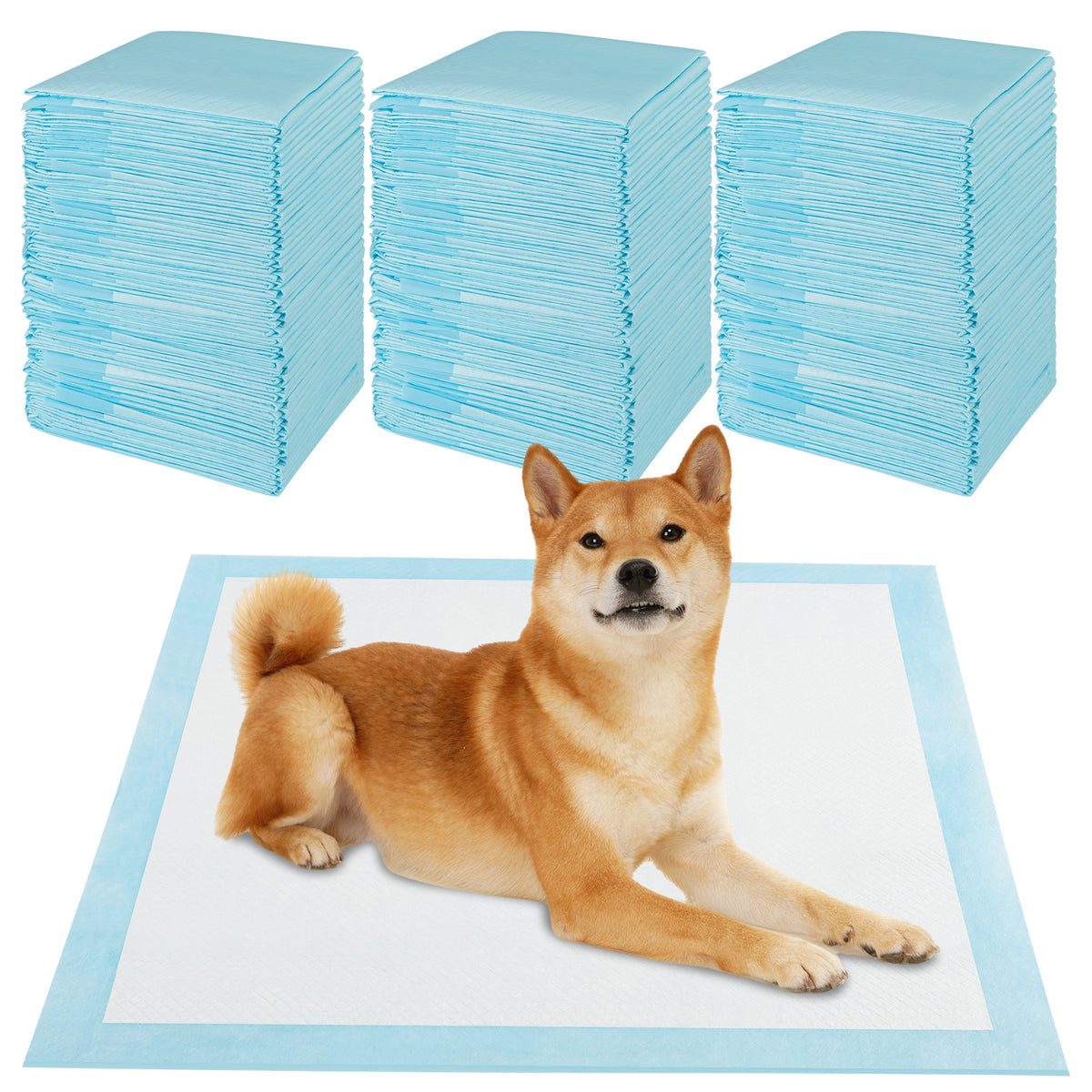 Dog and Puppy Pee Pads 76 x 76 cm(150 Counts) 6-Layer Leak-Proof Pet Pads-