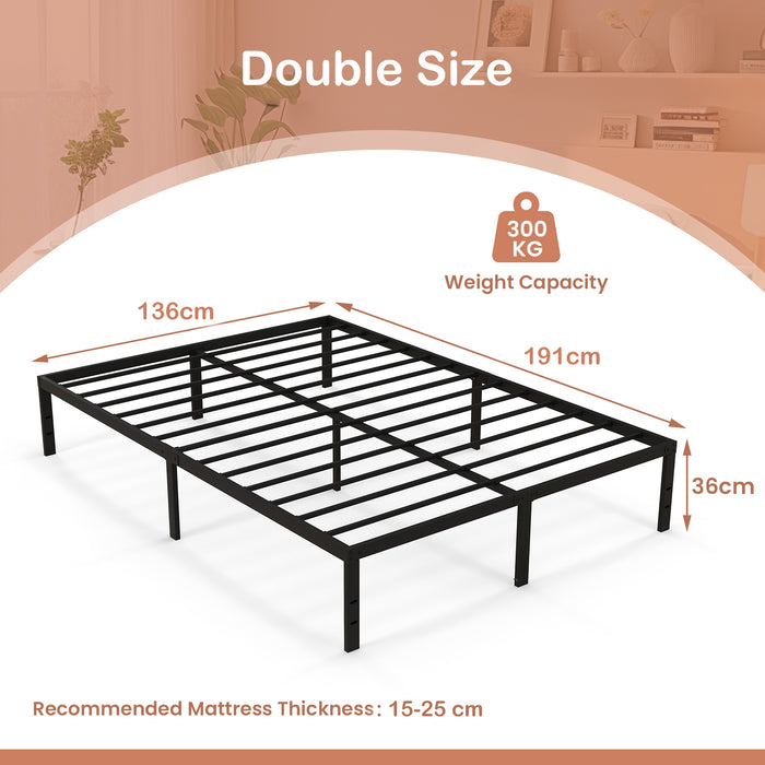 Double Size Heavy Duty Metal Platform Bed Frame