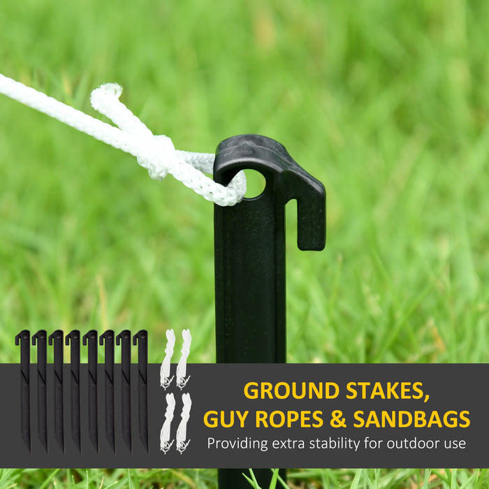 Outsunny 8FT Christmas Inflatable Snowman Holding Gift Box with Penguin, Christmas Blow Up Snowman with Rotating Colorful LED Light for Indoor, Outdoor, Party | Aosom UK