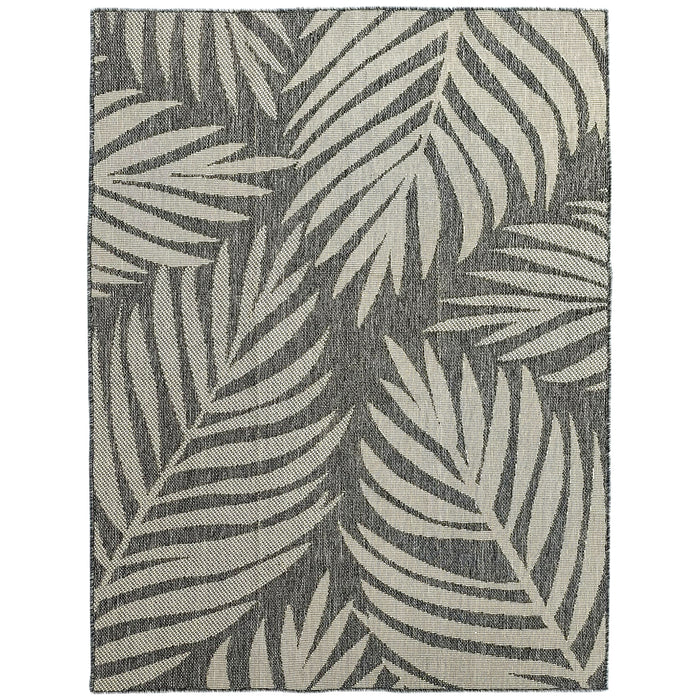 HOMCOM UV Resistant Indoor & Outdoor Area Rug, Easy-Cleaning Machine Washable Rug for Patio, Garden, Kitchen, Bathroom or Living Room, 230 x 160 cm, Grey