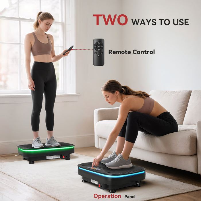 SPORTNOW Vibration Plate Exercise Machine with Cool Lights, 99 Speed Levels