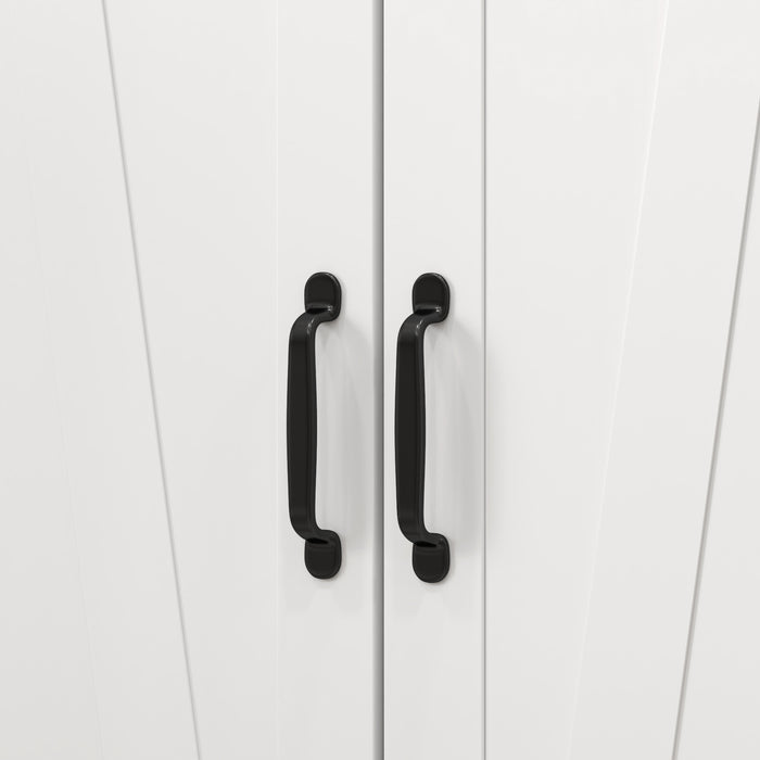 HOMCOM Multi-Storage Farmhouse Style Cabinet - White