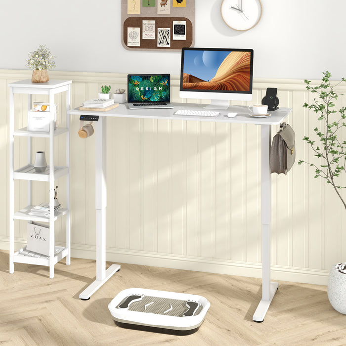 140 x 60 CM Height Adjustable Standing Desk with 3 Memory Heights-Natural