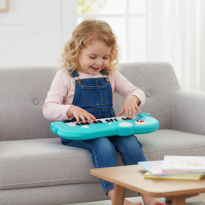 25-Key Kids Piano Keyboard Elephant Shape Toy Digital Piano with Built-in Music-
