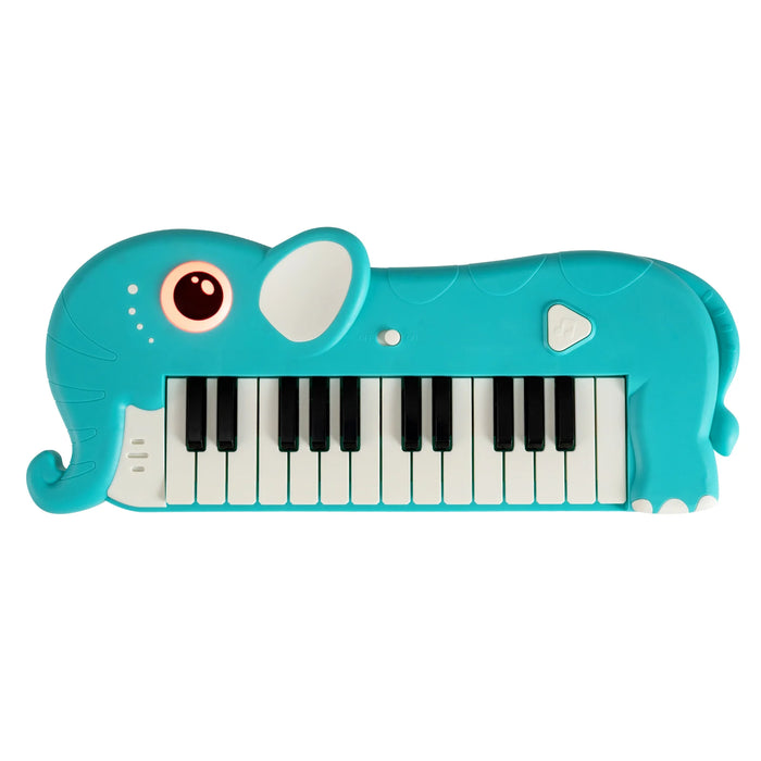 25-Key Kids Piano Keyboard Elephant Shape Toy Digital Piano with Built-in Music-