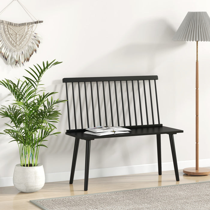 Entryway Bench for 2 Windsor Bench with Spindle Back-