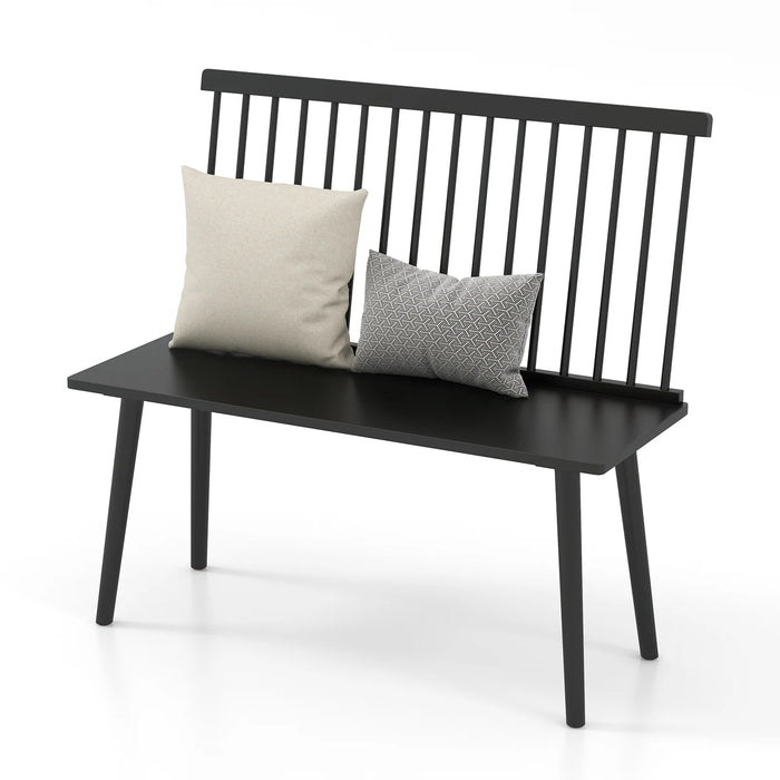 Entryway Bench for 2 Windsor Bench with Spindle Back-