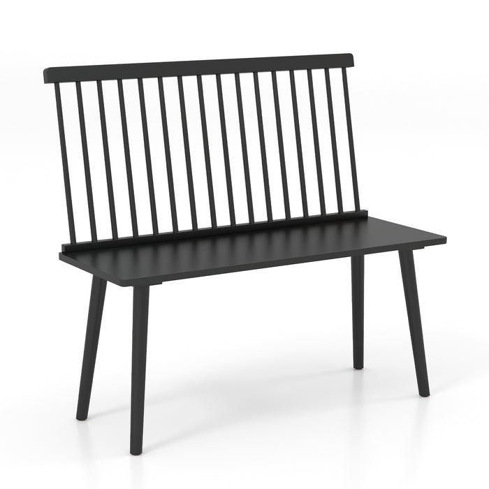 Entryway Bench for 2 Windsor Bench with Spindle Back-