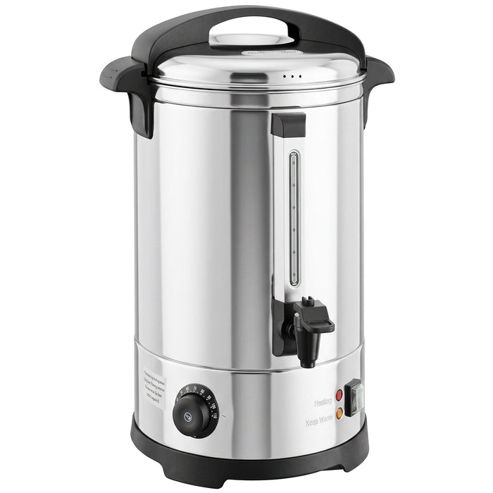 HOMCOM 13L Catering Urn, 2500W Stainless Steel Hot Water Boiler Dispenser with Thermostat, Keep Warm Function and Easy Pour Tap