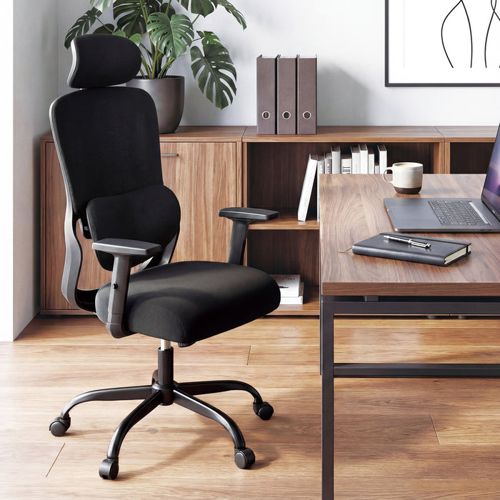 Ergonomic Office Chair with Headrest High Back Desk Chair-