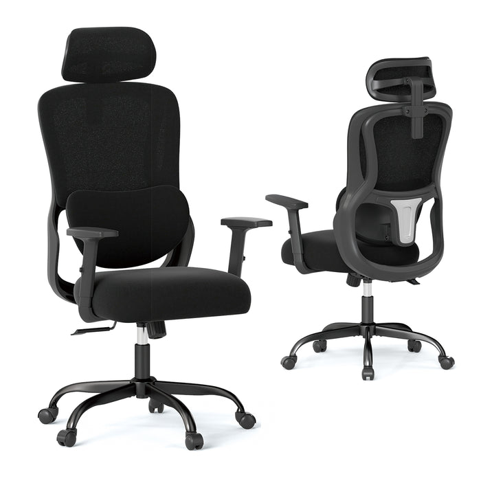 Ergonomic Office Chair with Headrest High Back Desk Chair-