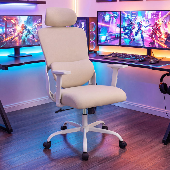 Ergonomic Office Chair with Headrest High Back Desk Chair-