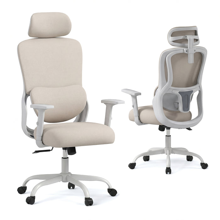 Ergonomic Office Chair with Headrest High Back Desk Chair-