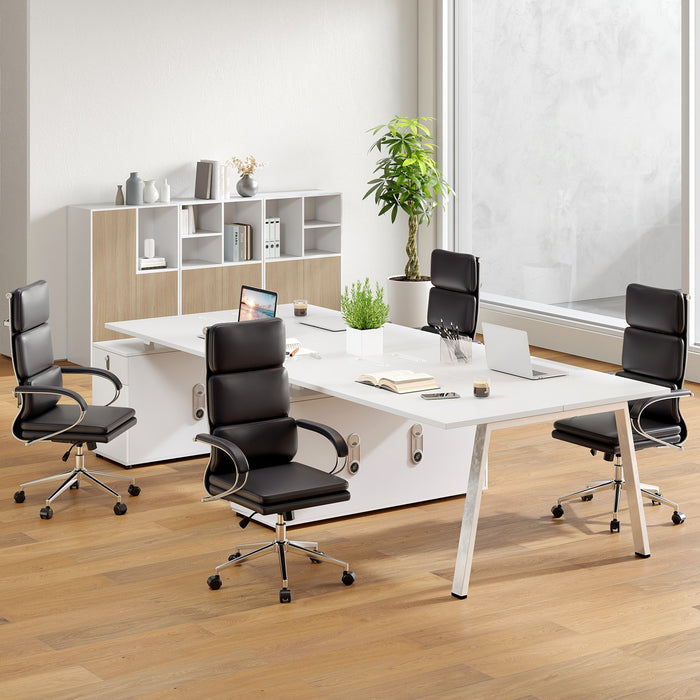 Office Rocking Chair Ergonomic Leather Office Chair Executive Chair with Rocking Function ...