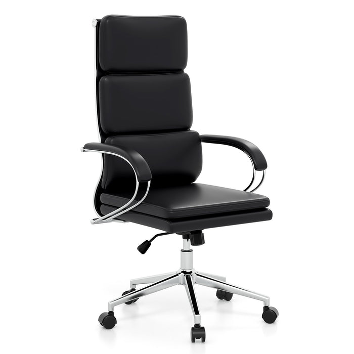 Ergonomic Leather Office Chair Executive Chair with Rocking Function-