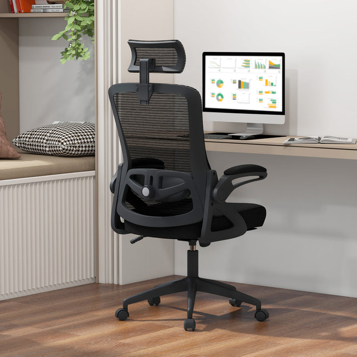 Ergonomic Office Chair Model - Adjustable Lumbar Support, Ideal for Home Office Settings - Perfect for Those Seeking Comfort and Support During Long Work Hours
