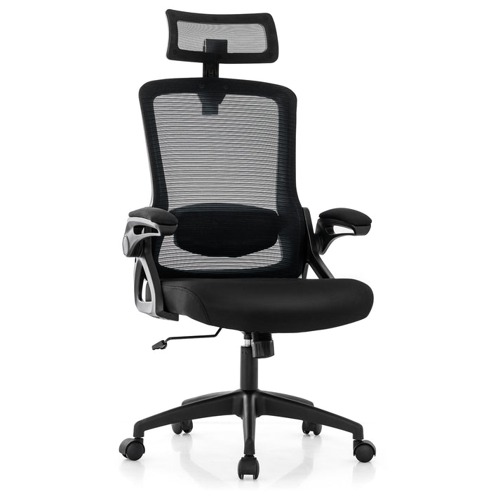 Ergonomic Office Chair Model - Adjustable Lumbar Support, Ideal for Home Office Settings - Perfect for Those Seeking Comfort and Support During Long Work Hours