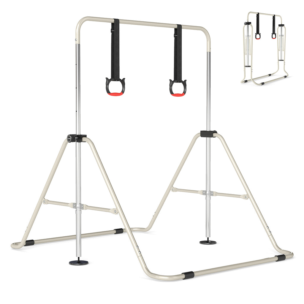 Expandable Gymnastic Bar for Kids 4-Level Height Adjustable Gymnastic Bar-