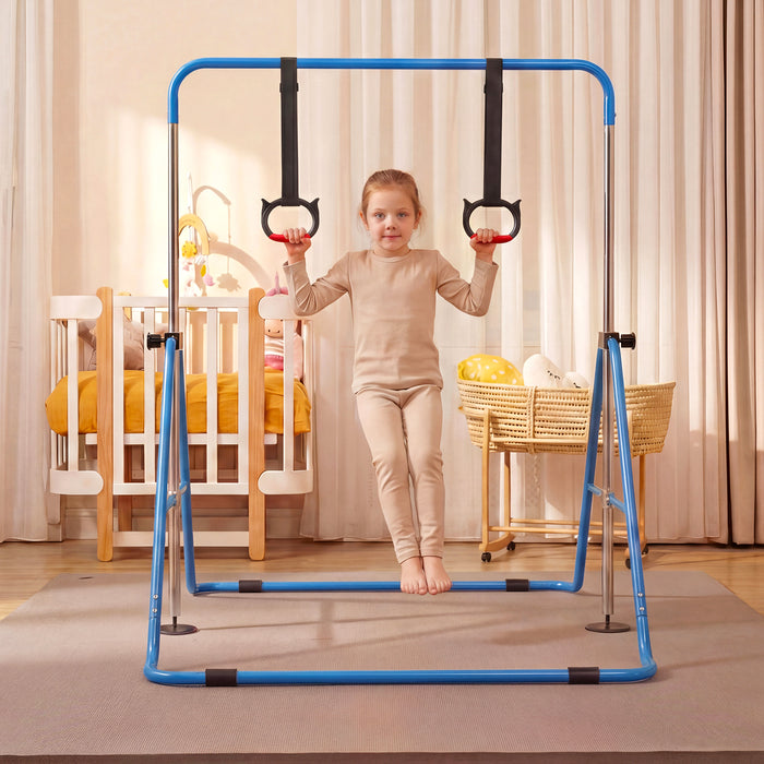 Expandable Gymnastic Bar for Kids 4-Level Height Adjustable Gymnastic Bar-