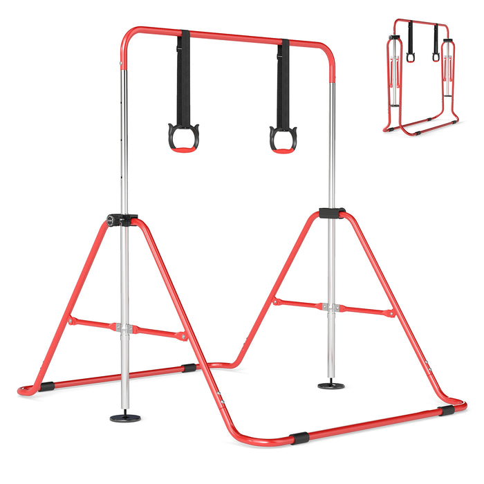 Expandable Gymnastic Bar for Kids 4-Level Height Adjustable Gymnastic Bar-