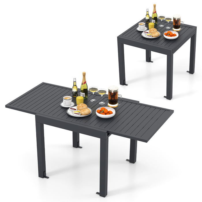 Expandable Patio Dining Table for 4-6 People-