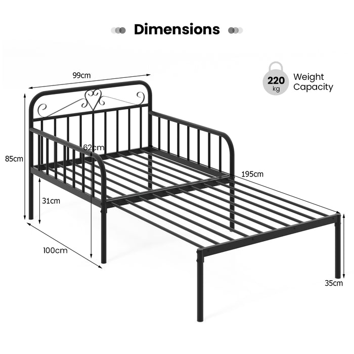 Extendable Daybed to Single Size Bed with Trundle for Adults and Guests-
