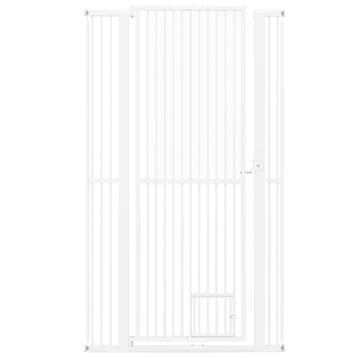 Extra Tall Pet Gate Heavy-Duty Metal Cat Gate with Wide Opening-