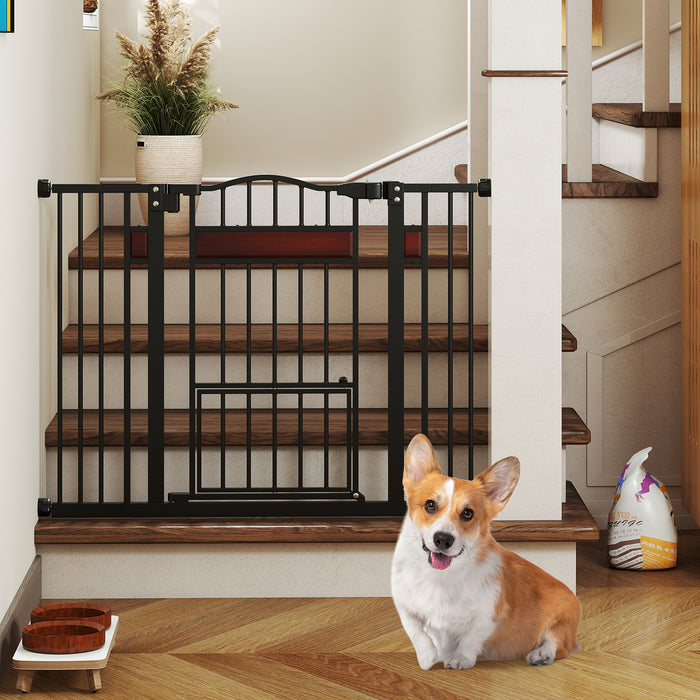 Extra Wide Walk Through Pet Gate for 74-104 cm Openings-