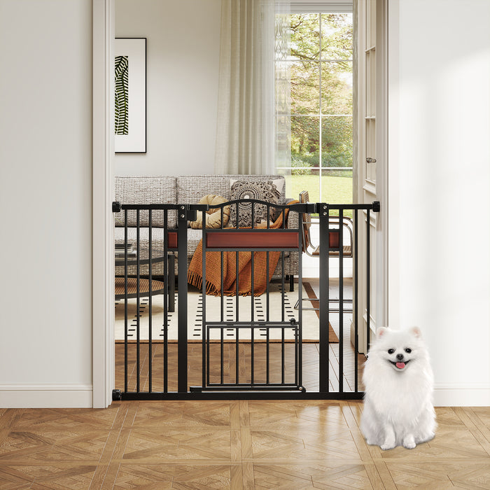 Extra Wide Walk Through Pet Gate for 74-104 cm Openings-