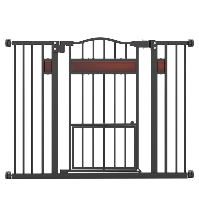 Extra Wide Walk Through Pet Gate for 74-104 cm Openings-