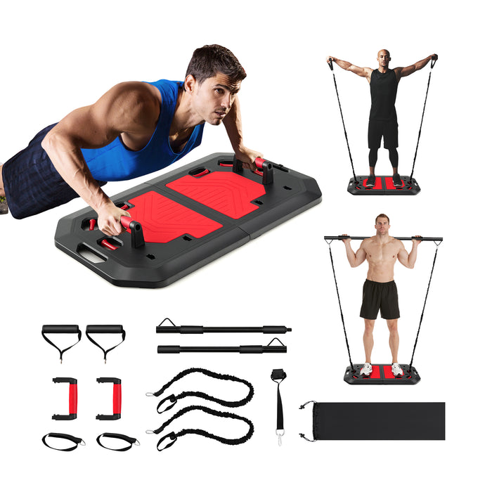 Push up Board Set with Elastic Strings for Men and Women-