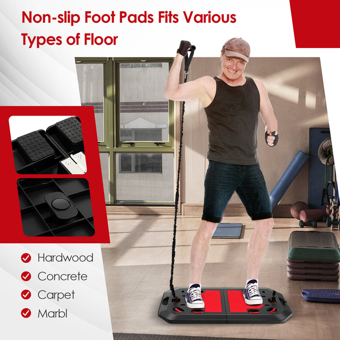 Push up Board Set with Elastic Strings for Men and Women-