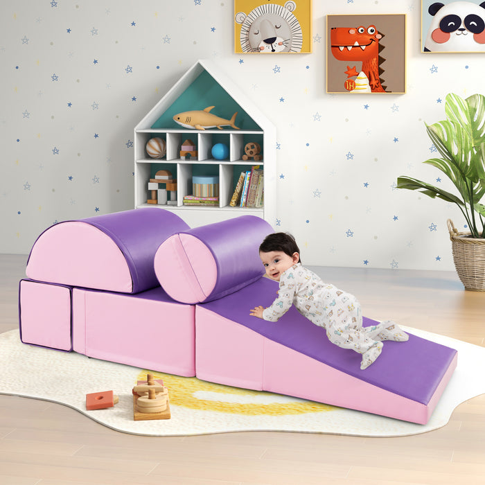 5-Piece Activity Playset - Soft Waterproof Kids Climb and Crawl Toy Set - Ideal for Active Play, Indoor Use