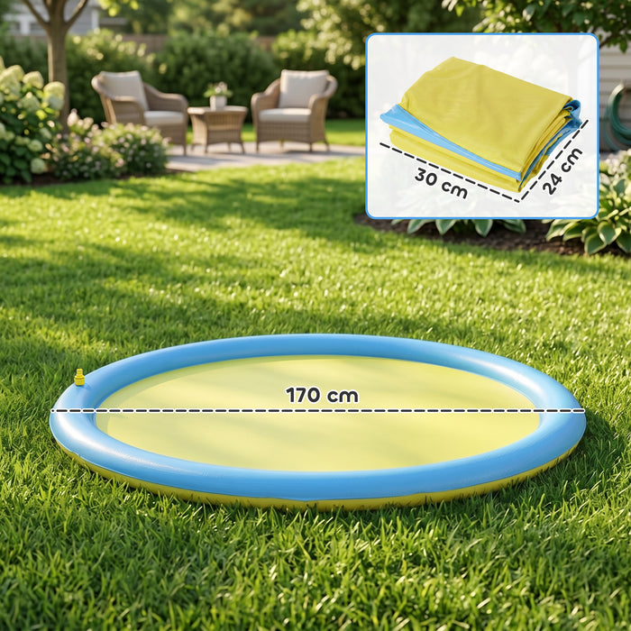 PawHut Dog Splash Pad  for Garden, Patio, Summer Fun, 170 cm