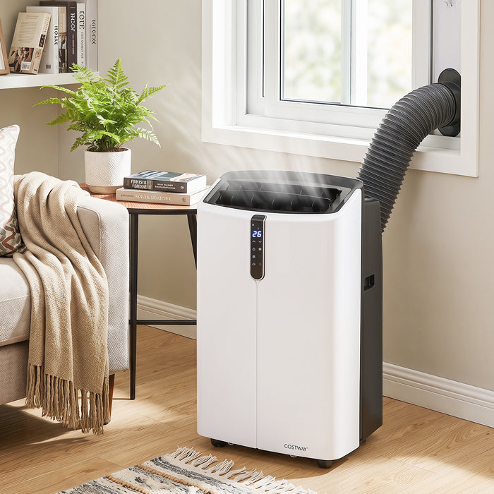 12000 BTU Portable Air Conditioner with  24H Timer and Sleep Mode for Rooms Up to 46.5㎡-