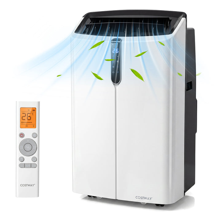 12000 BTU Portable Air Conditioner with  24H Timer and Sleep Mode for Rooms Up to 46.5㎡-