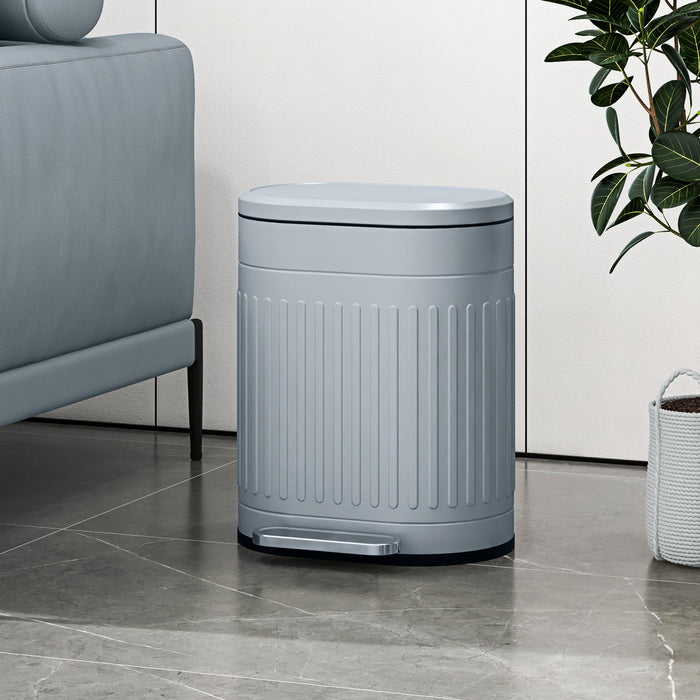 20 Litre Pedal Bin - Fingerprint-Proof Metal Kitchen Trash Can with Soft-Close Lid and Removable Inner Bucket - Ideal for Home or Office Waste Management