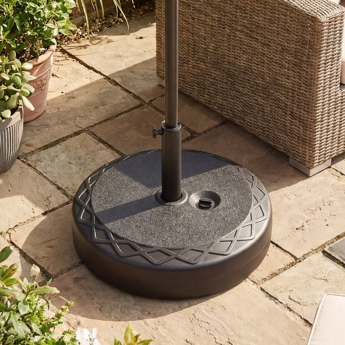 Fillable Umbrella Base 52 kg Heavy Duty Water/Sand Filled Round Market Umbrella Stand-