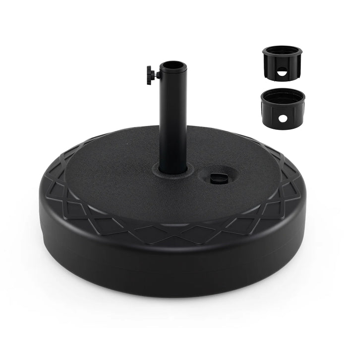 Fillable Umbrella Base 52 kg Heavy Duty Water/Sand Filled Round Market Umbrella Stand-