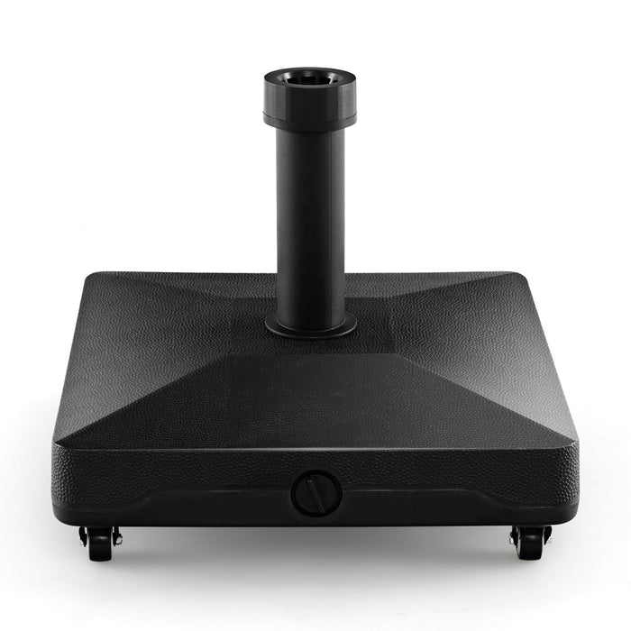 Lockable Universal Wheel-Base Stand - Fillable Umbrella Base with Smart Lock System - Ideal for Outdoor Use and Mobility Needs