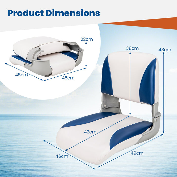 Fishing Boat Seat with High-density Sponge Cushion-