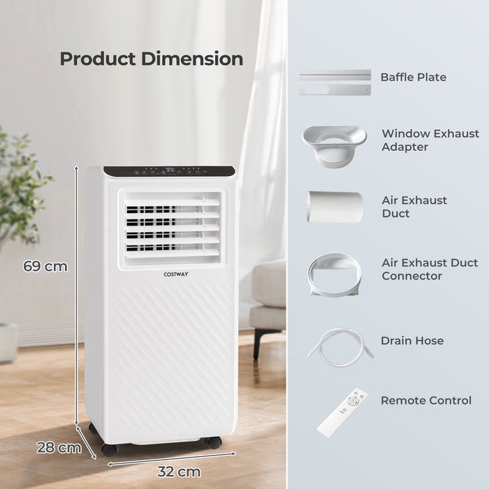 4 in 1 Floor AC Unit with Fan and Dehumidifier-