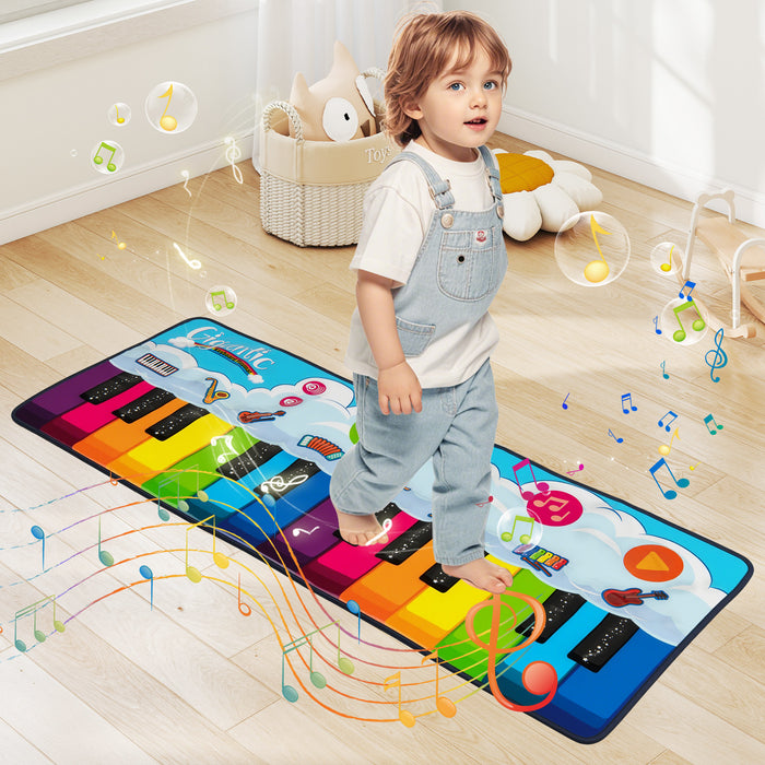 Floor Piano Dance Mat  with 8 Instrument Sounds and Built-in Music-