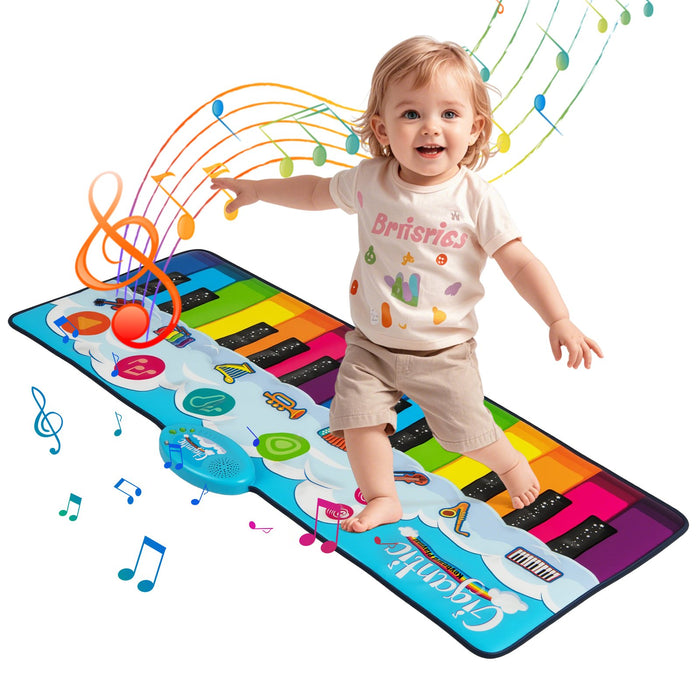Floor Piano Dance Mat  with 8 Instrument Sounds and Built-in Music-