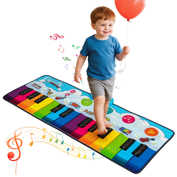 Floor Piano Dance Mat  with 8 Instrument Sounds and Built-in Music-