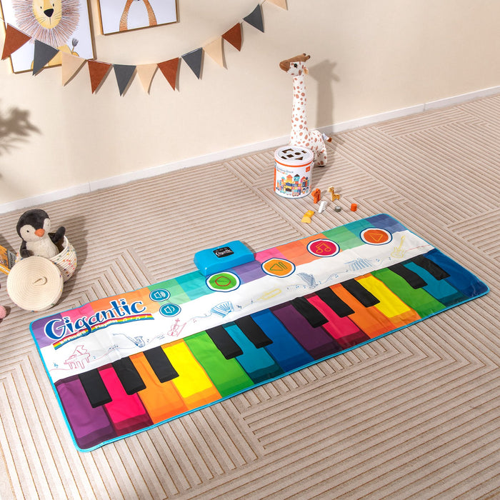 Floor Piano Dance Mat  with 8 Instrument Sounds and Built-in Music-