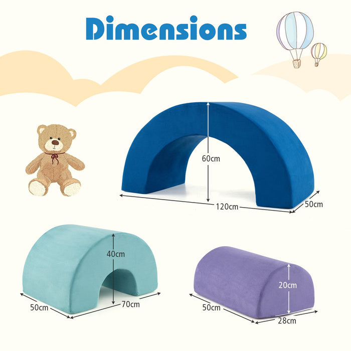 Rainbow Arc Climber Playset Foam Climbing Blocks Indoor Climb and Crawl Activity Play Set-