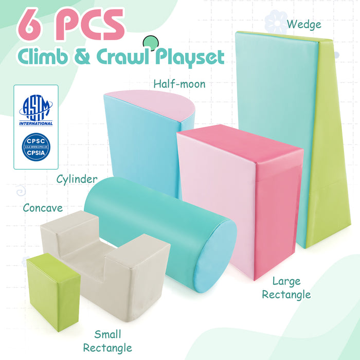 Foam Climbing Blocks with PU Cover for Toddlers 1-3-