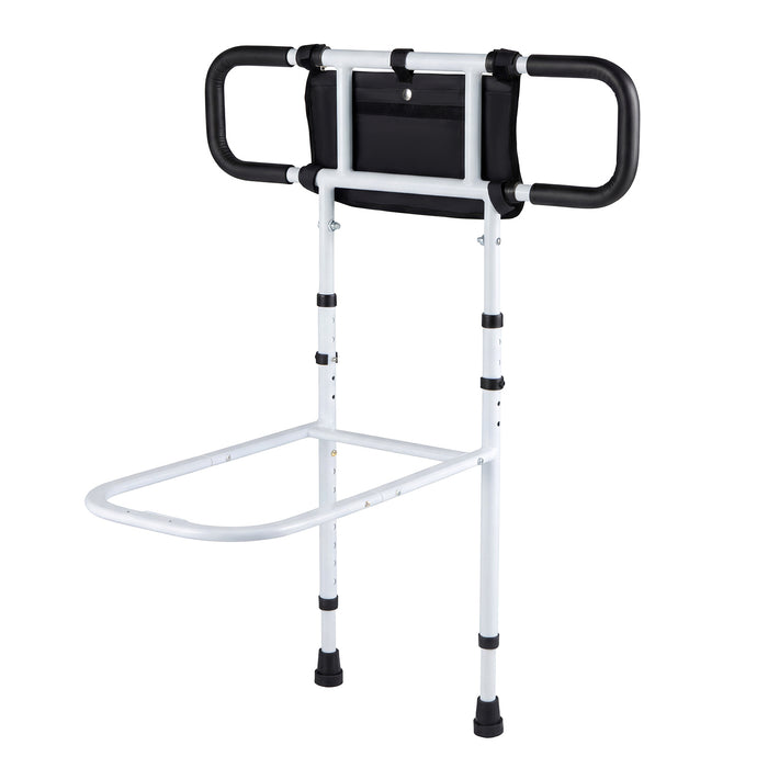Foldable Bed Rail for Seniors Bed Rail for Elderly Adults Safety with Adjustable Width and Height-